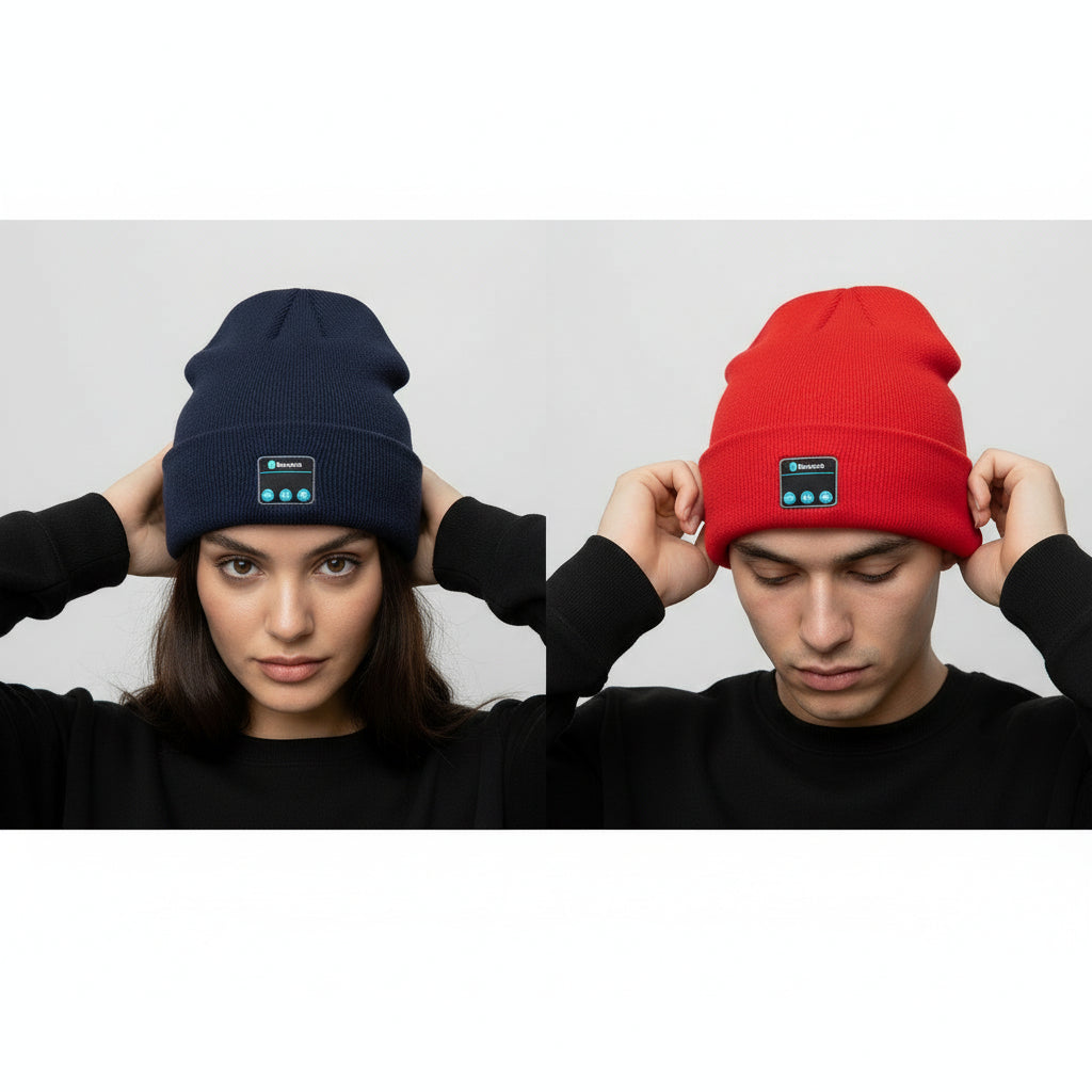 Bluetooth Wintermütze mit Kopfhörer – Musik hören, telefonieren & warm bleiben